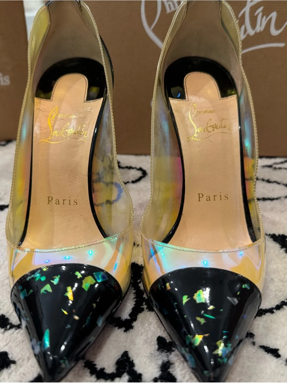 Christian Louboutin Debout Iridescent Pumps size 36/6 - Picture 7 of 9